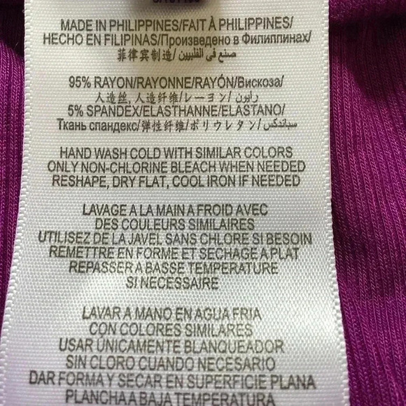 BCBGMaxAzria. NWT Womens Medium 
Purple Donesa Ribbed Hem High & Low Maxi Dress - Picture 12 of 14